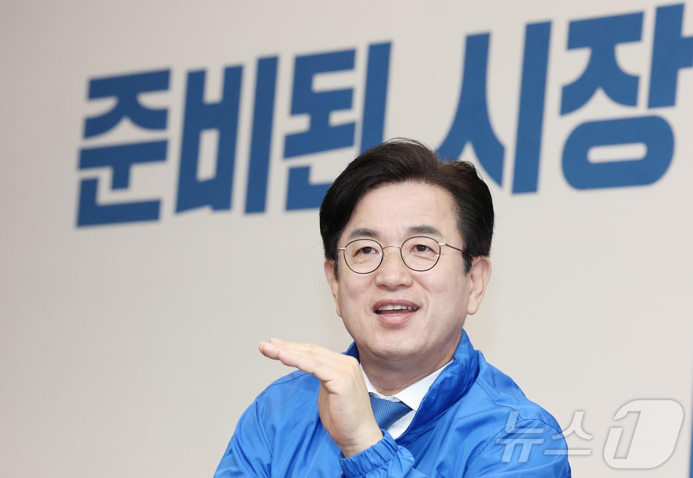 본문 이미지 - 허태정 더불어민주당 대전시장 후보 ⓒ 뉴스1 김기태 기자