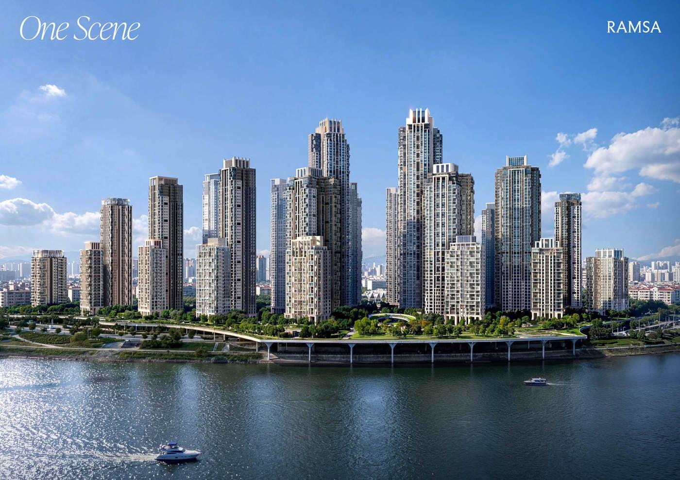 본문 이미지 - 압구정3구역 투시도(현대건설 제공) 뉴스1 ⓒ News1  