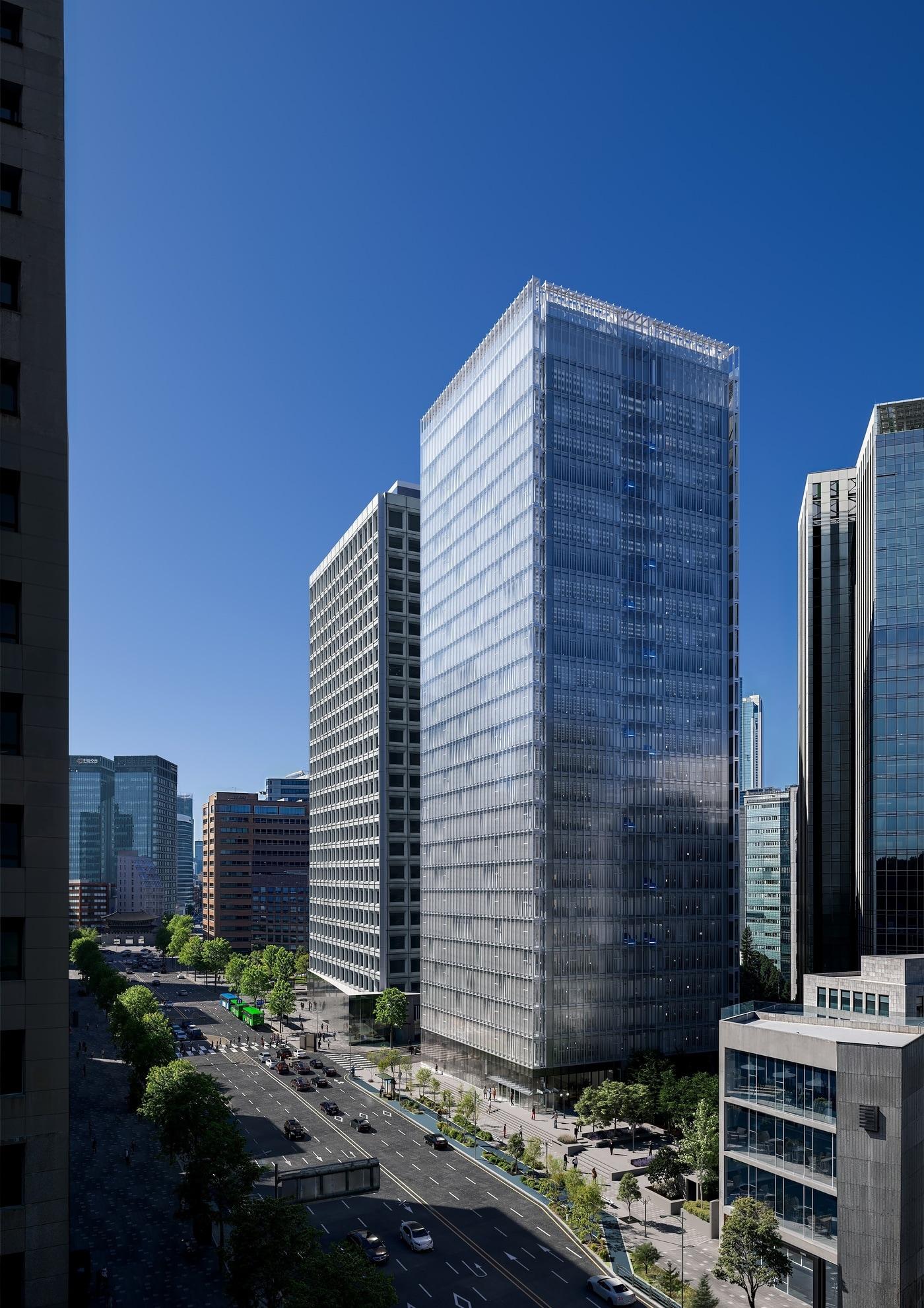 본문 이미지 - '서소문구역 1-2지구 태평로빌딩 리모델링 사업' 조감도 (서울시 제공)