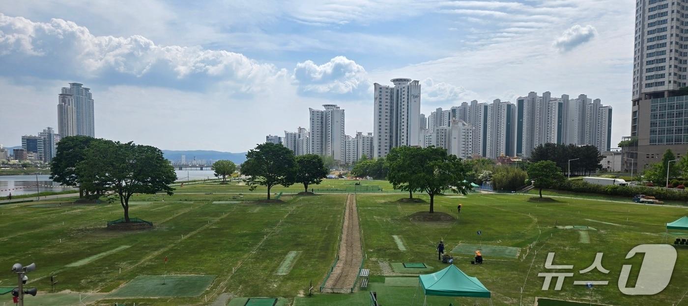 본문 이미지 - 울산 남구 태화강 파크골프장 전경.(울산 남구 제공. 재판매 및 DB금지)