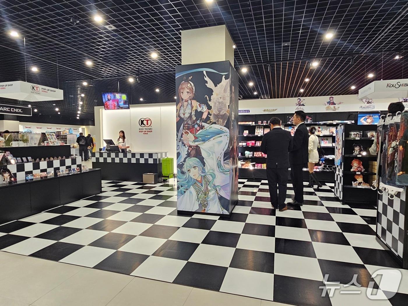 본문 이미지 - 마리오아울렛 IP몰 5층에 마련된 코에이테크모 팝업스토어 2026.4.29 ⓒ 뉴스1 박혜연 기자