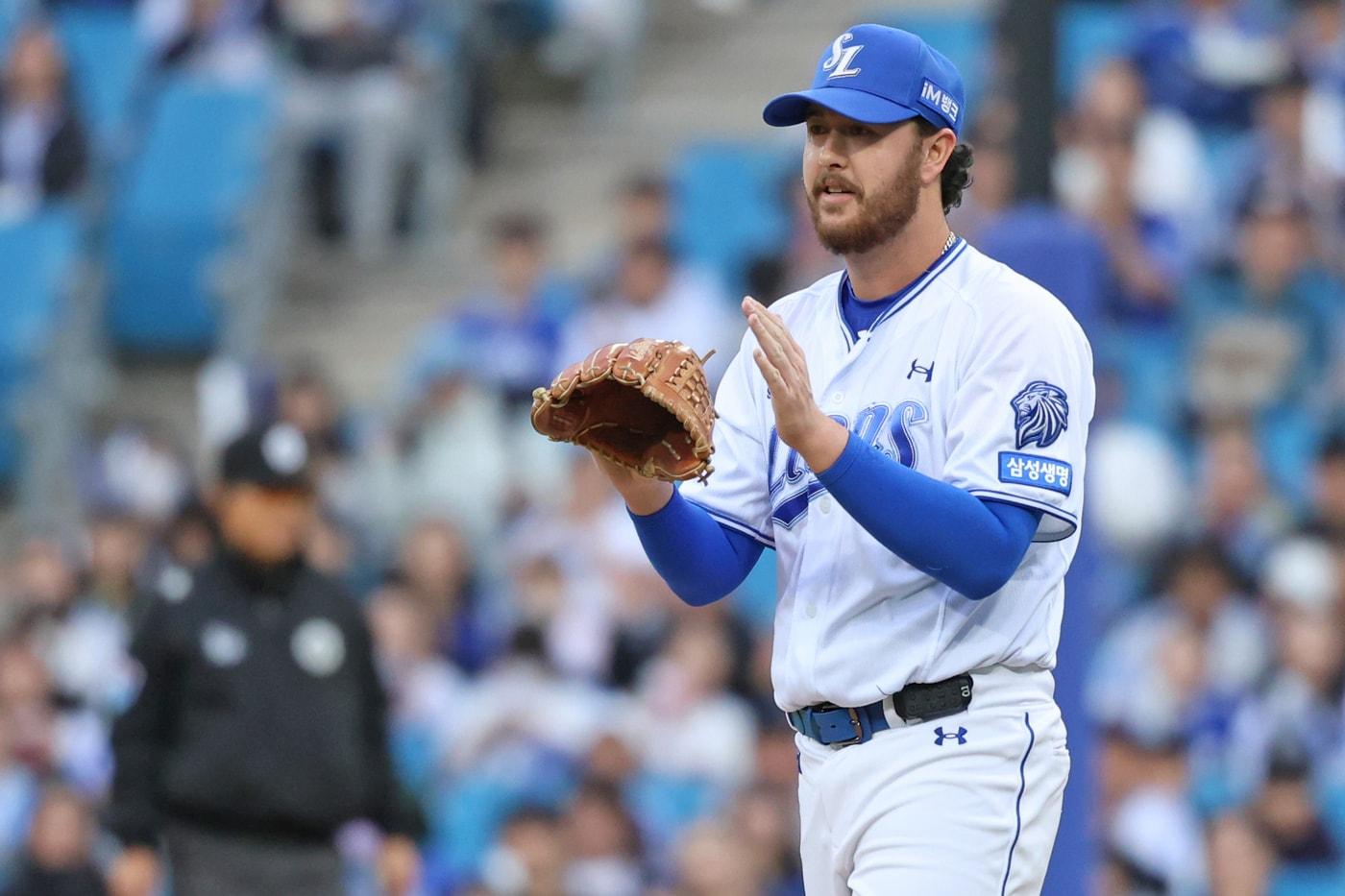 본문 이미지 - 삼성 외국인 투수 오러클린.(삼성 라이온즈 제공)