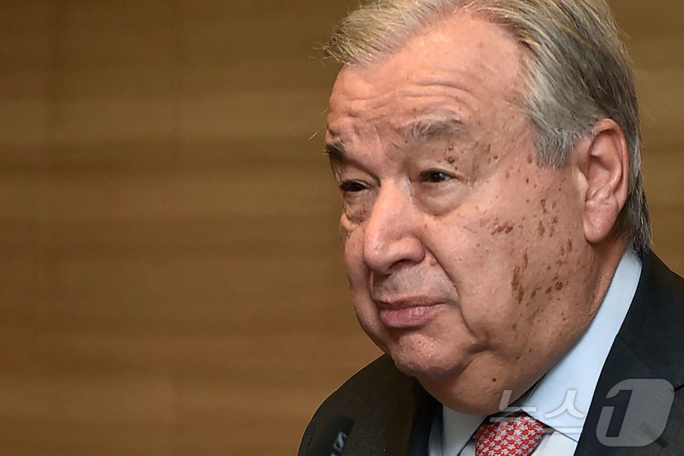 본문 이미지 - 안토니우 구테흐스 유엔 사무총장. ⓒ AFP=뉴스1