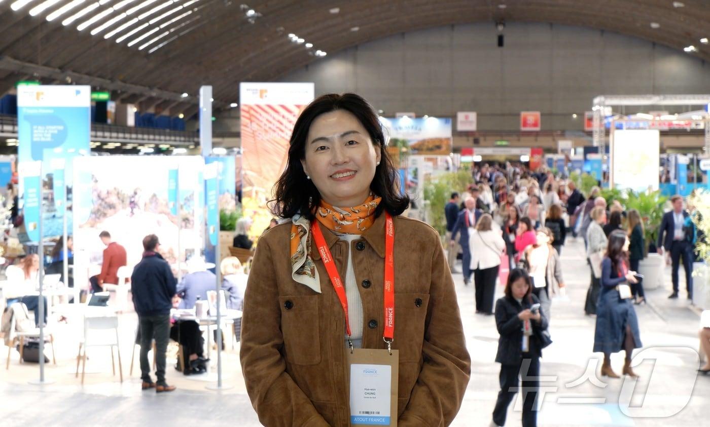 본문 이미지 - 정혜원 프랑스관광청 한국지사장 대행 ⓒ 뉴스1 윤슬빈 관광전문기자