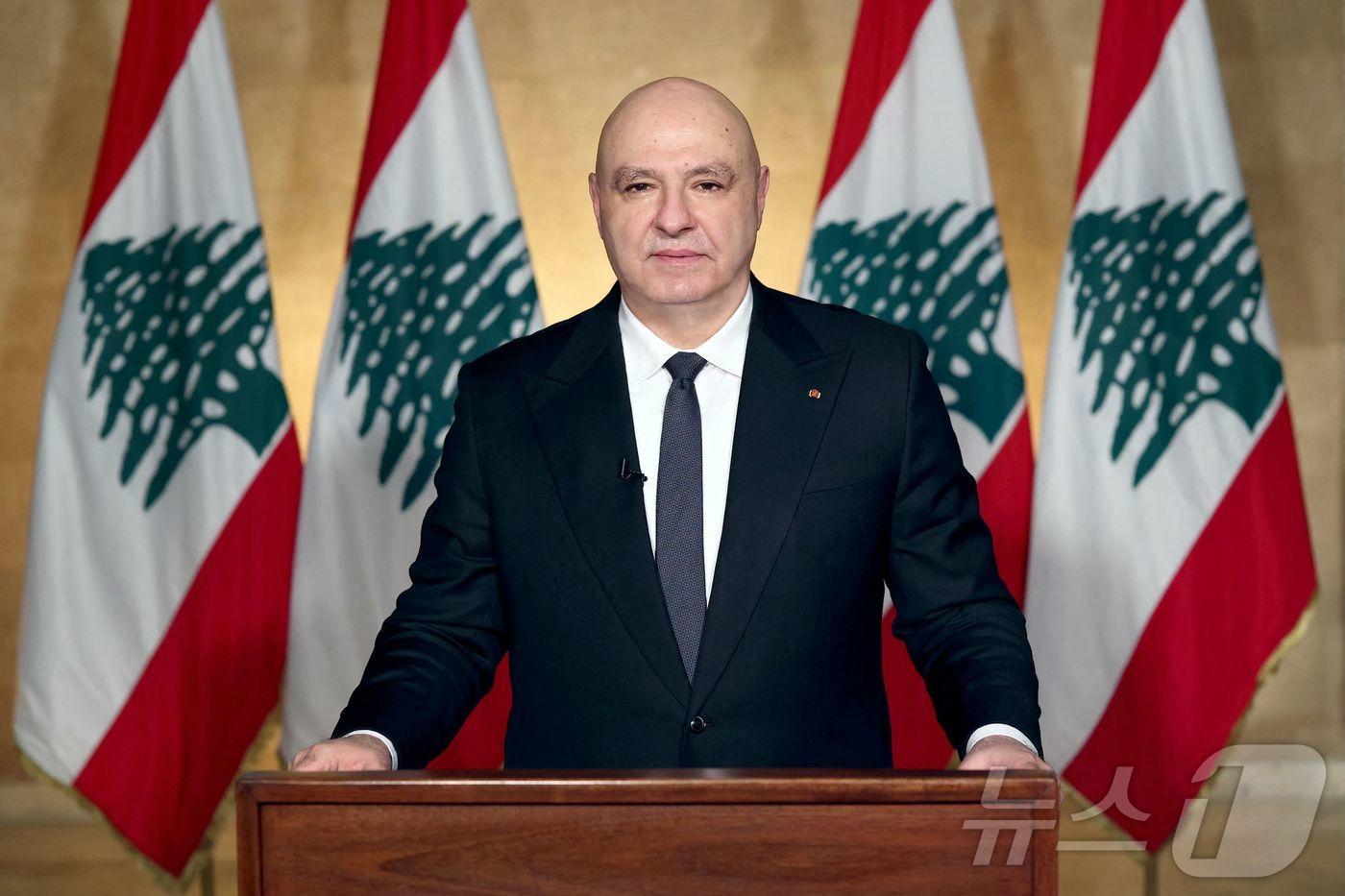 본문 이미지 - 조셉 아운 레바논 대통령 ⓒ AFP=뉴스1