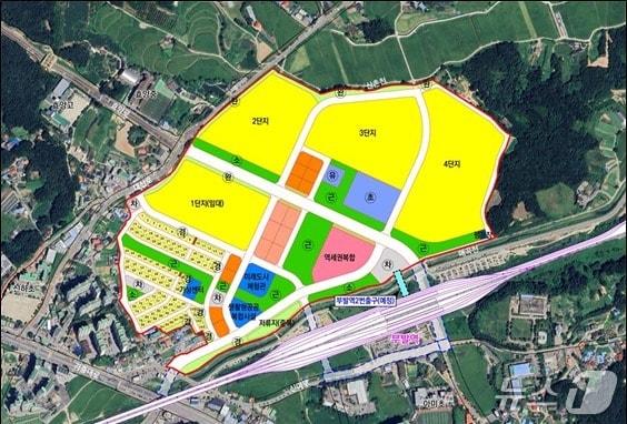 본문 이미지 - 이천 부발역세권 북단지구 토지이용계획(안)도.(이천시 제공)