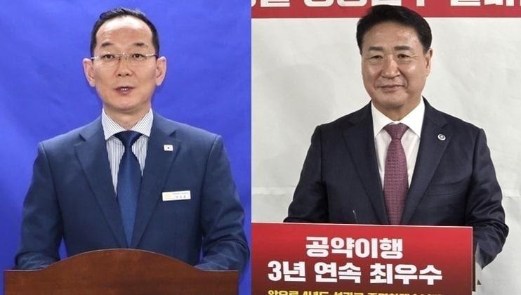 본문 이미지 - 더불어민주당 이수동(왼쪽)과 국민의힘 정영철 (정당순) 
