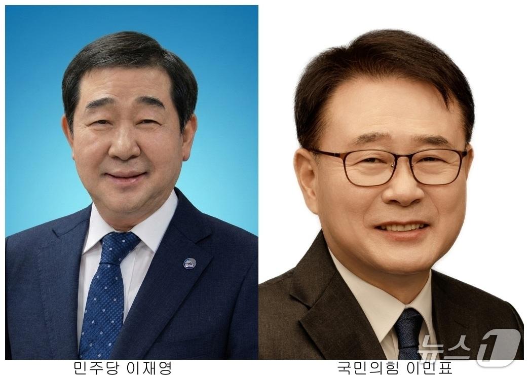 본문 이미지 - 충북 증평군수 선거서 맞붙는 이재영 후보와 이민표 후보.