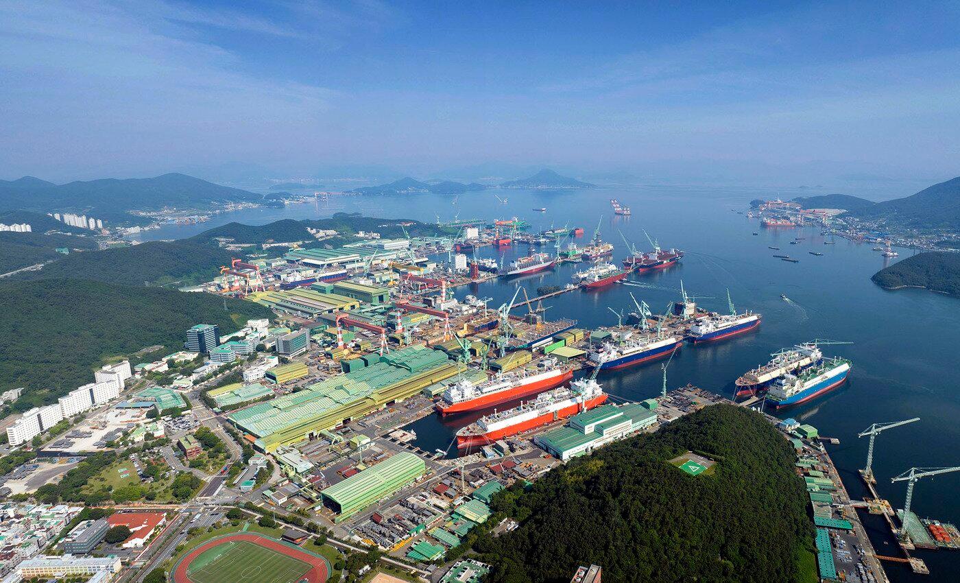 본문 이미지 -  삼성중공업 거제조선소 전경. (삼성중공업 제공)