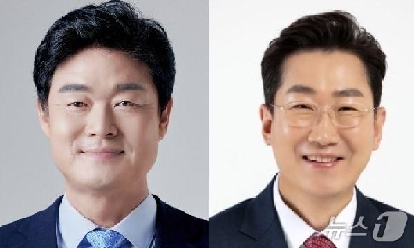 본문 이미지 - 민선 9기 강원 원주시장 선거에 도전하는 더불어민주당 구자열 후보(왼쪽)와 국민의힘 원강수 후보. 사진은 정당 순. (재판매 및 DB금지)/뉴스1