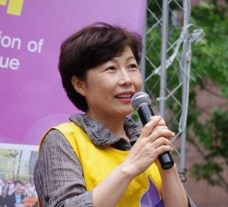 본문 이미지 - 정의기억연대 신임 이사장으로 선출된 한경희 정의연 사무총장. (사진. 정의연 제공)