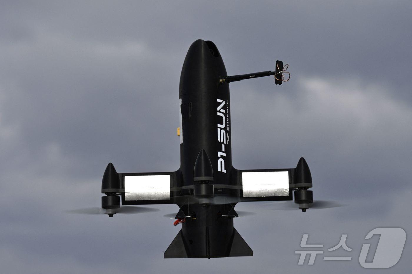 본문 이미지 - 우크라이나의 P1-Sun 요격 드론.  2026.03.19.<자료사진>ⓒ AFP=뉴스1