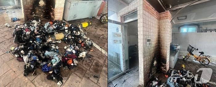 본문 이미지 - 화재현장(인천소방본부 제공/뉴스1)