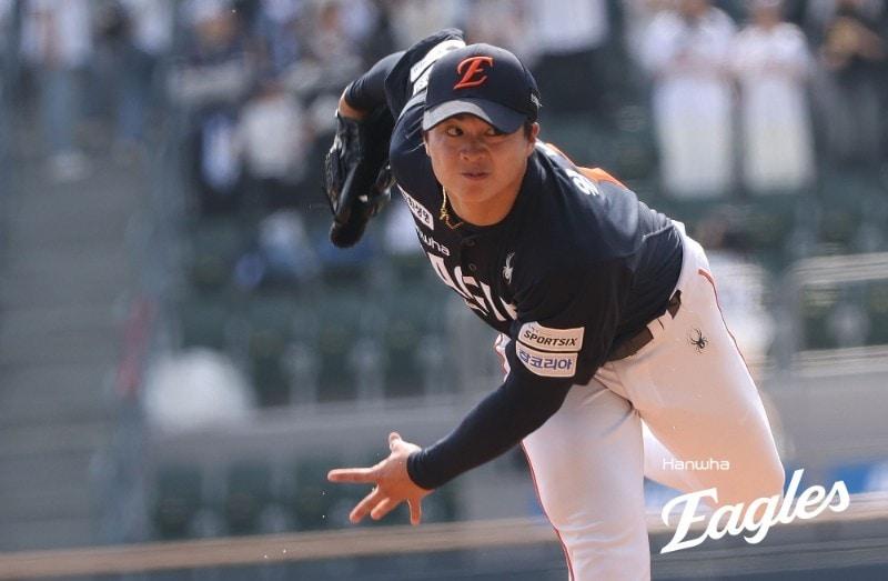 본문 이미지 - 한화 투수 왕옌청.(한화 이글스 제공)