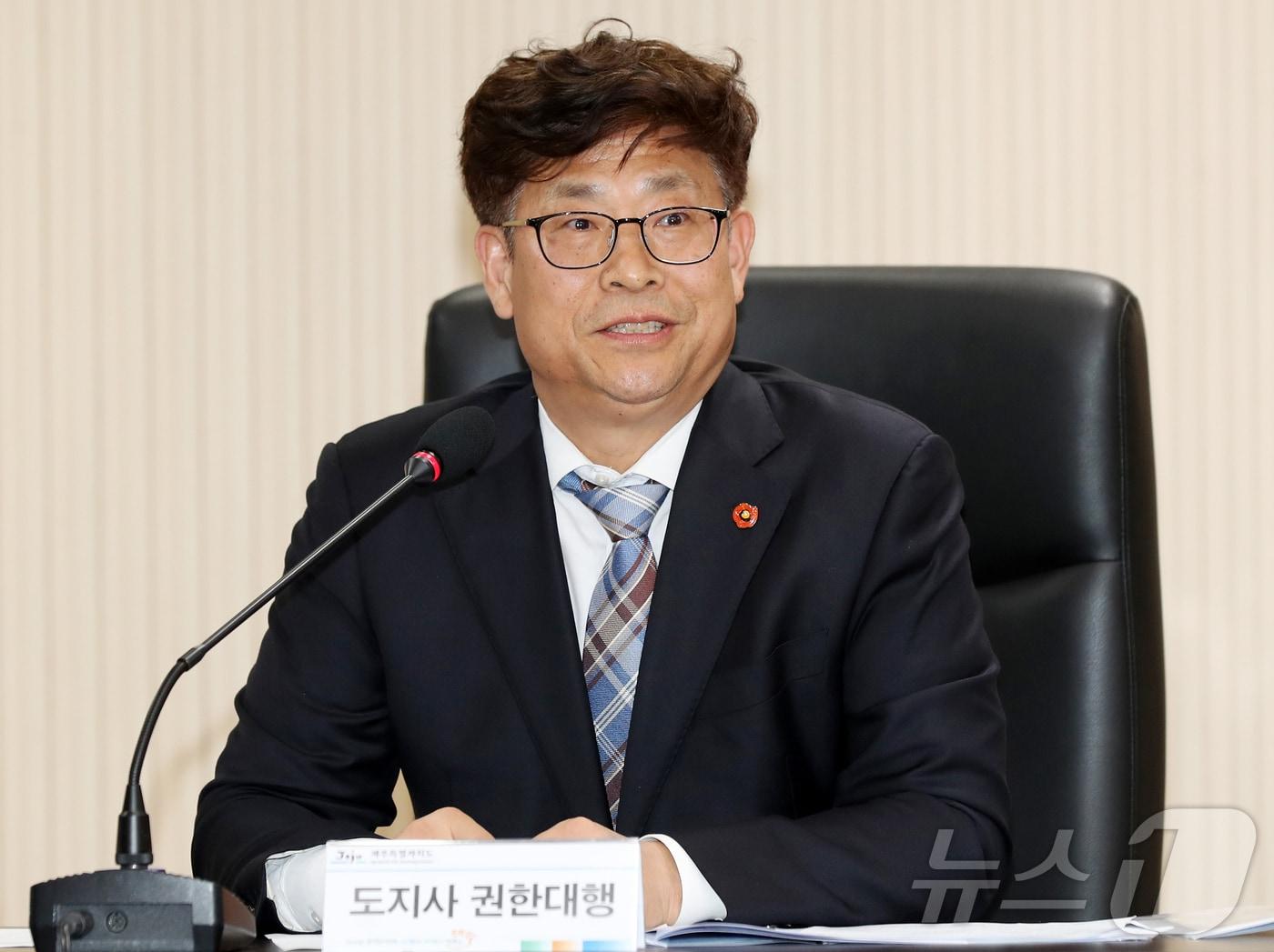 본문 이미지 - 박천수 제주도지사 권한 대행.(제주도 제공, 재판매 및 DB 금지) ⓒ 뉴스1 오미란 기자