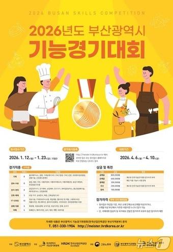 본문 이미지 - 2026년 부산시 기능경기대회 포스터.(부산시 제공. 재판매 및 DB금지)