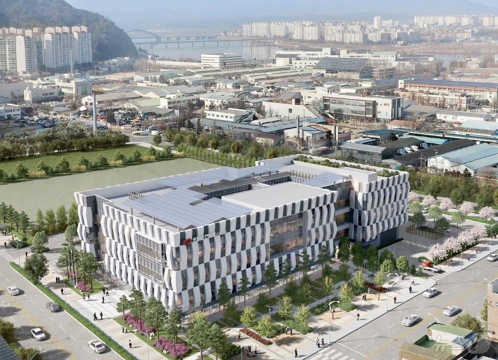 본문 이미지 - 한전 강원본부 신축 사옥 조감도./뉴스1