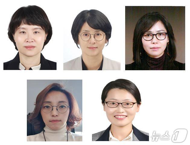 본문 이미지 - 왼쪽부터 시계방향으로 유은원 해양정책관, 김인경 어업자원정책관, 최미경 동해수산연구소장, 김영신 국장(국방대학교 교육훈련), 김태경 감사담당관(해양수산부 제공)