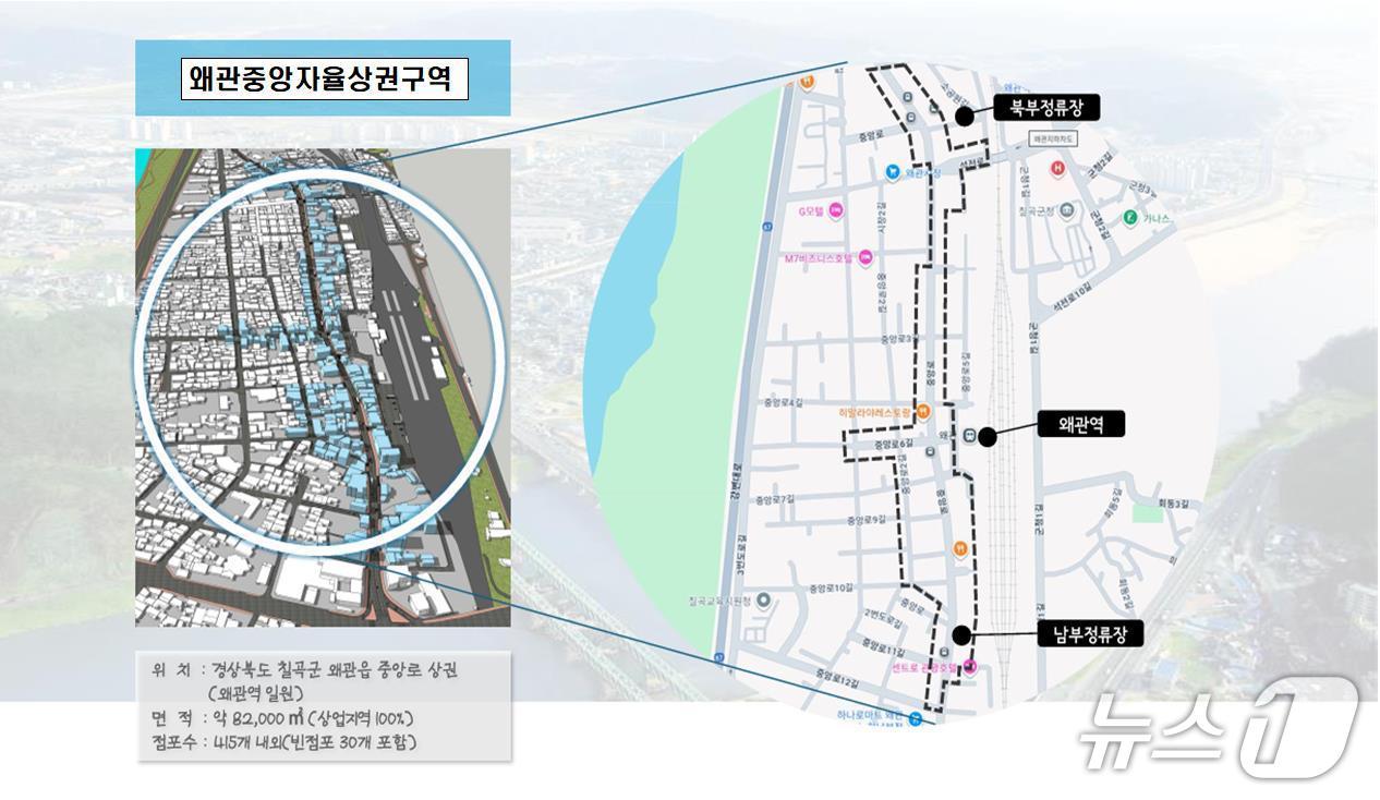 본문 이미지 - 왜관 원도심이 자율상권구역으로 지정됐다.(칠곡군 제공. 재판매 및 DB금지)/뉴스1