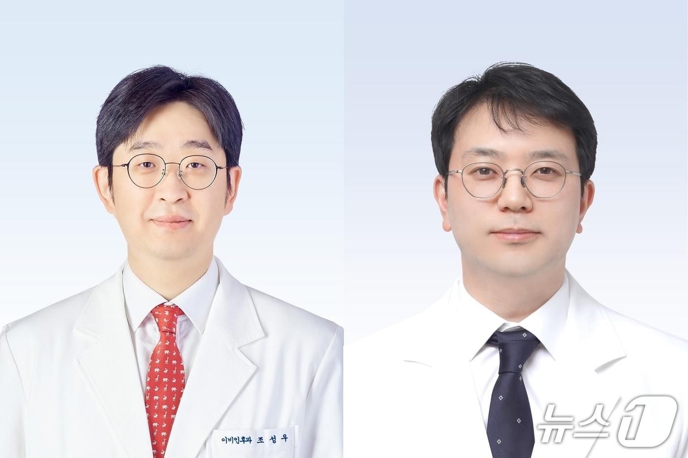 본문 이미지 - 조성우 분당서울대병원 이비인후과 조성우 교수(왼쪽), 신경외과 황기환 교수.(오른쪽)(분당서울대병원 제공)