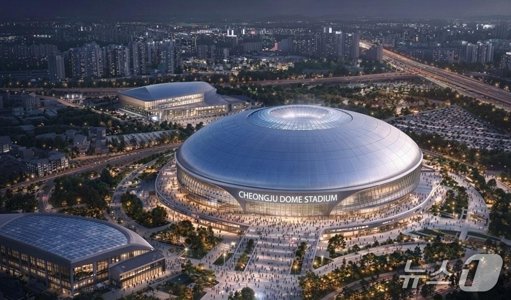 본문 이미지 - 돔구장 유치 구상도.(청주시 제공. 재판매 및 DB금지) 