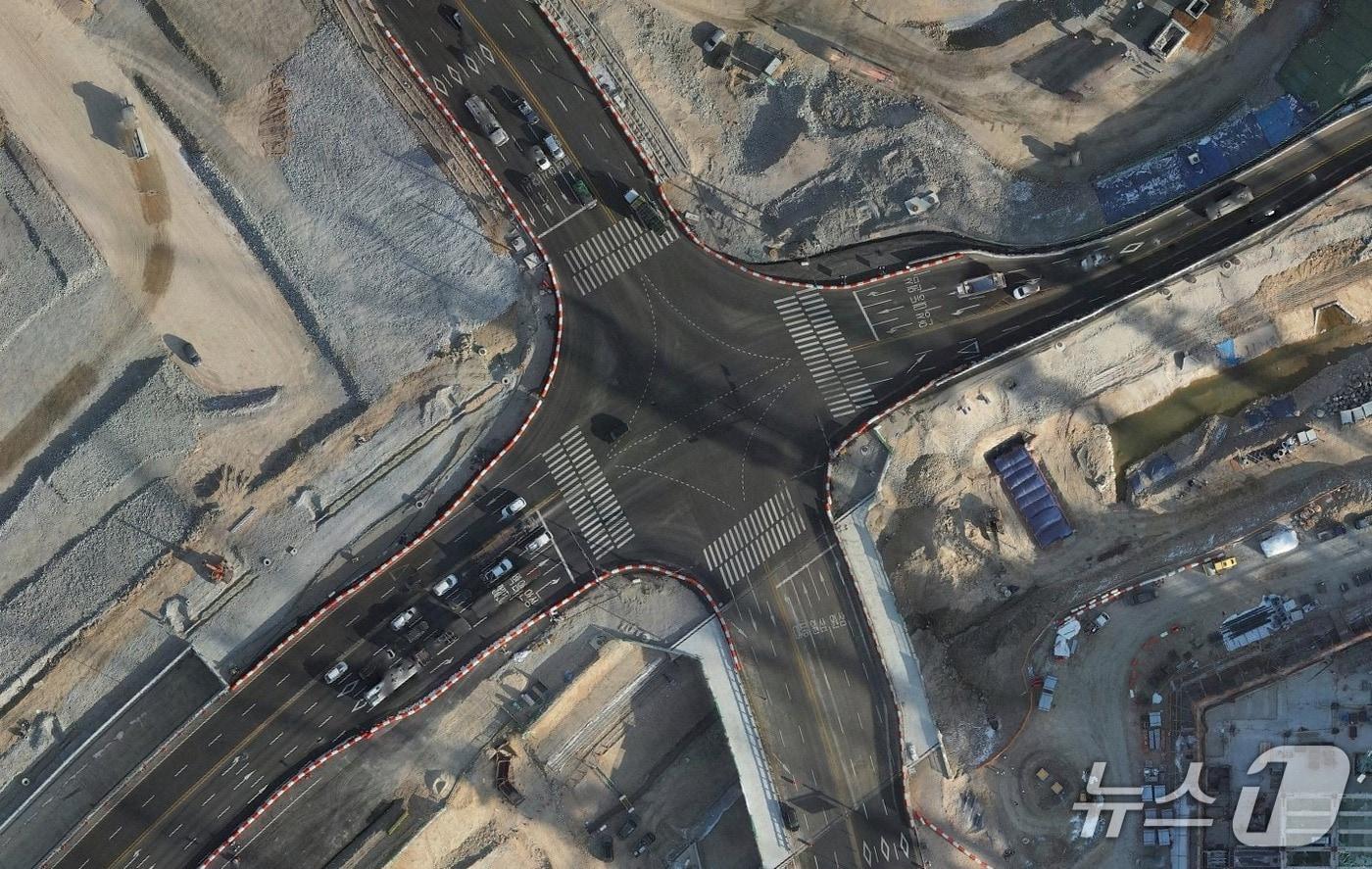 본문 이미지 - 용인반도체클러스터 일반산업단지' 일원 독촌사거리 모습.(용인시 제공)