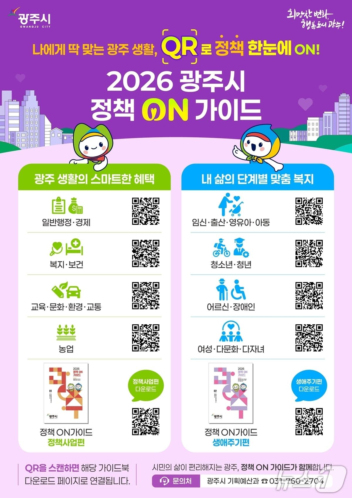 본문 이미지 - 광주시 ‘2026 정책 온 가이드’ 홍보 포스터.(광주시 제공)