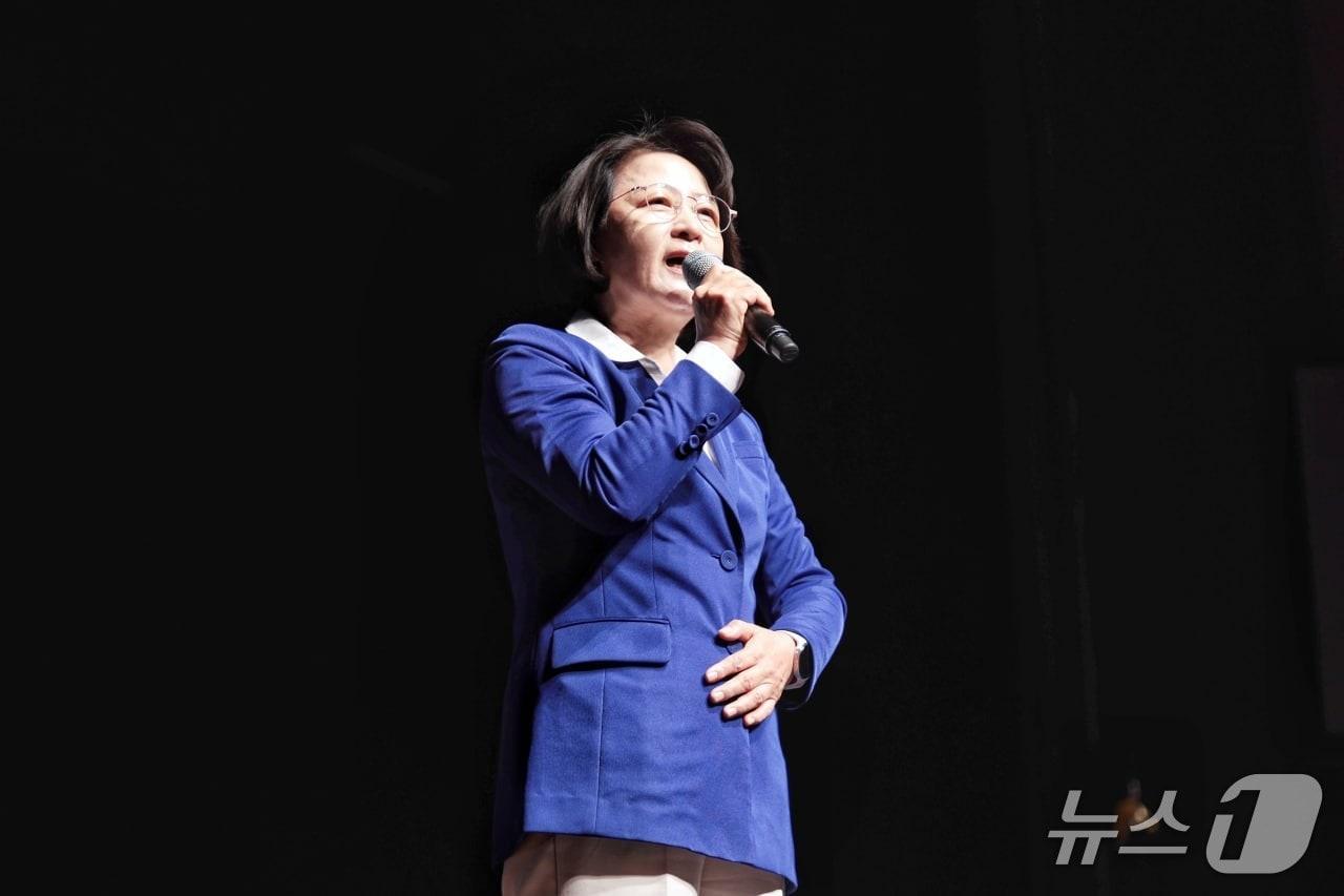 본문 이미지 - 추미애 더불어민주당 경기도지사 후보.(추미애 후보 캠프 제공. 재판매 및 DB금지)