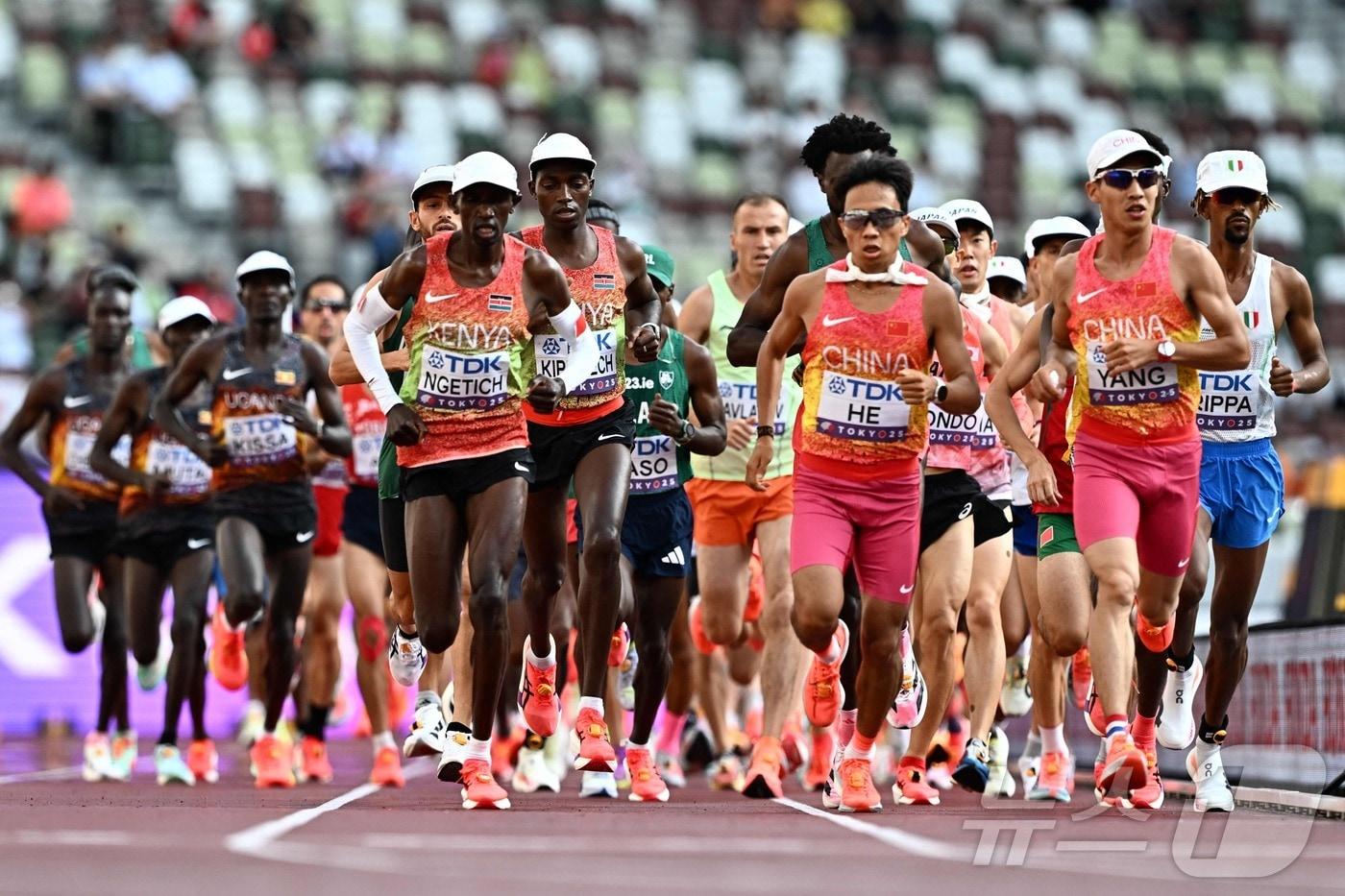 본문 이미지 - 2025 세계육상선수권대회 마라톤 경기. ⓒ AFP=뉴스1