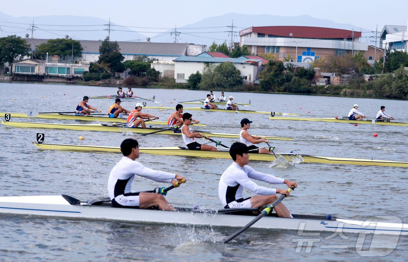 본문 이미지 - 충주 탄금호국제조정경기장 조정 훈련.(자료사진. 재판매 및 DB금지)