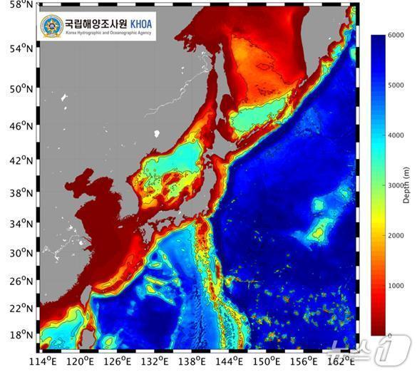 본문 이미지 - 해양재분석자료 제공 해역(해양수산부 제공)