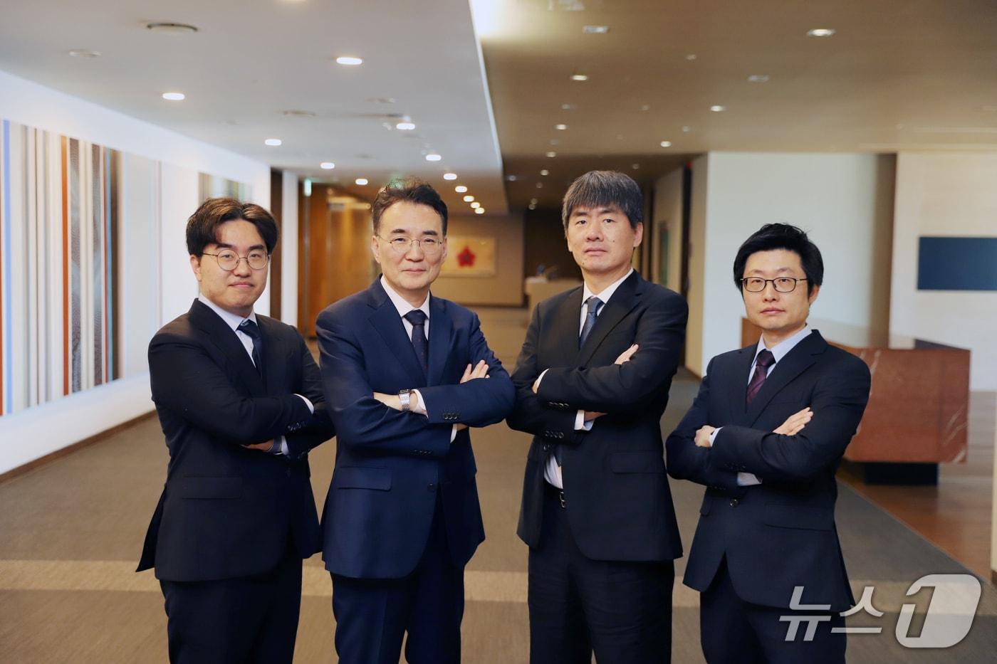 본문 이미지 - 가천대학교 AI·AX 분야 교수진. 왼쪽부터 정일채, 이원준, 이정훈, 김태찬 교수.(가천대 제공. 재판매 및 DB금지)/뉴스1