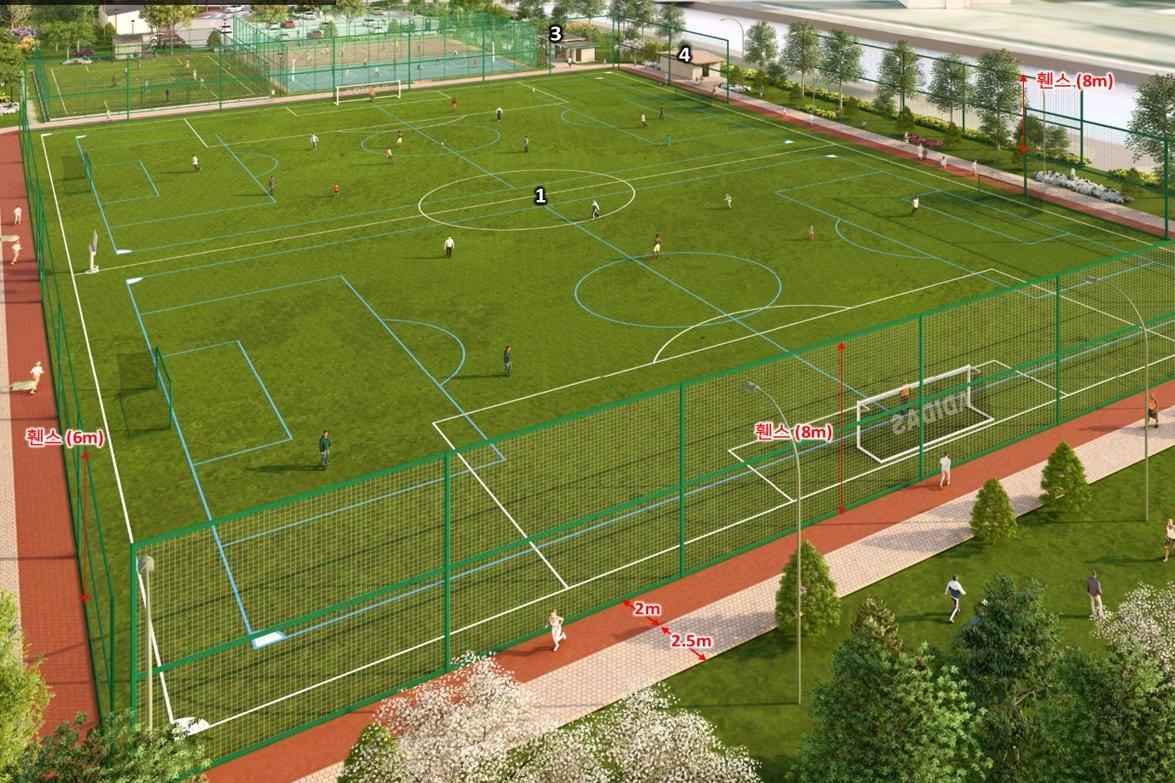 본문 이미지 - 음성 생극 생활체육공원 축구장 조감도.(음성군 제공. 재판매 및 DB금지)