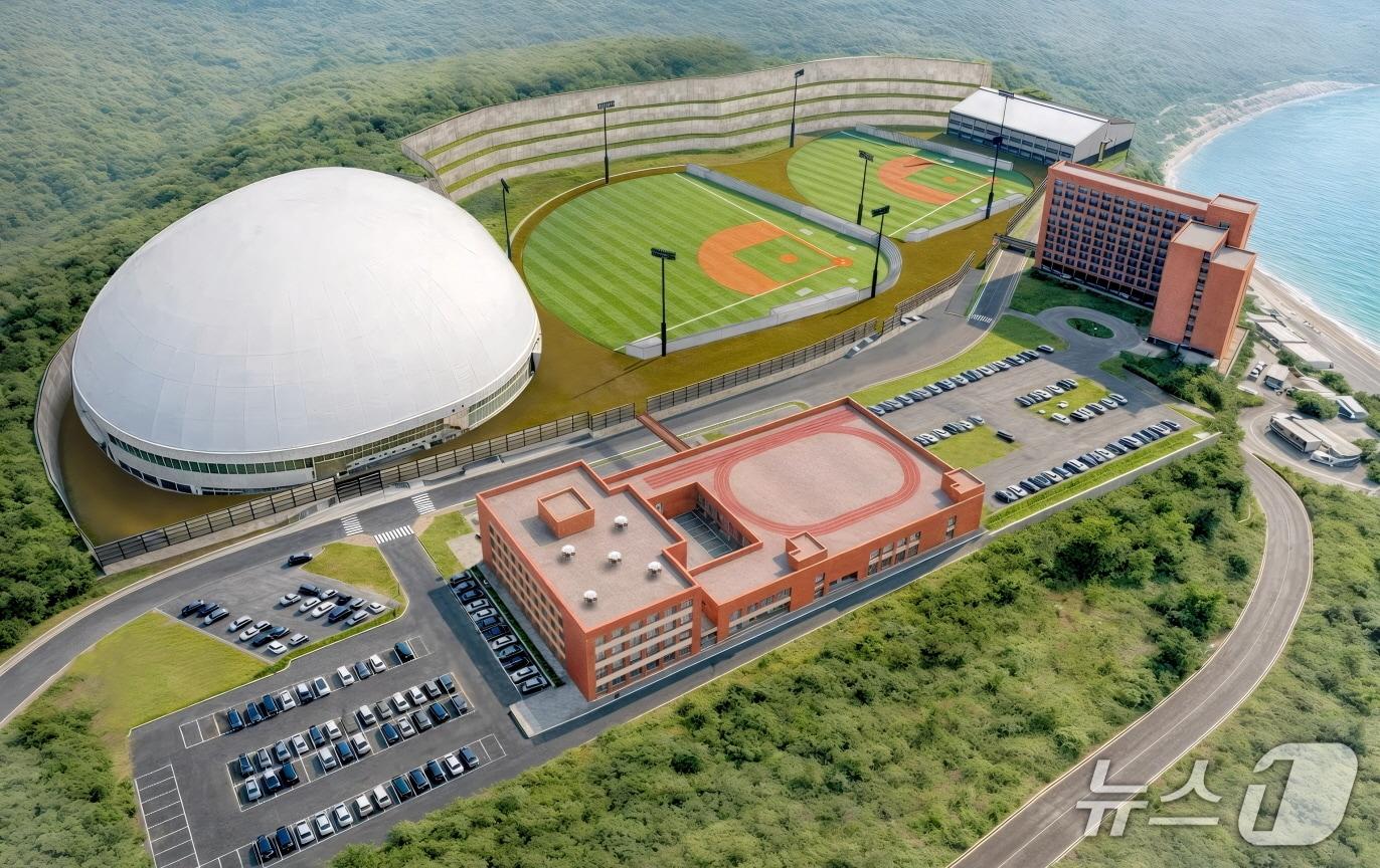 본문 이미지 - '진도아리랑베이스볼타운' 조감도(진도군 제공, 재판매 및 DB금지)/뉴스1