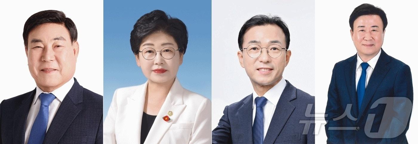 본문 이미지 - 더불어민주당 여수시장 본경선 후보. 왼쪽부터 김영규, 백인숙, 서영학, 정기명 (가나다순) ⓒ 뉴스1 김성준 기자