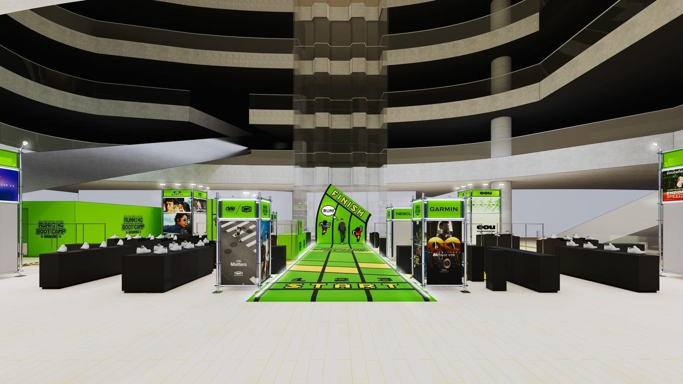 본문 이미지 - 러닝 부트 캠프 팝업스토어 전경 조감도(롯데백화점)