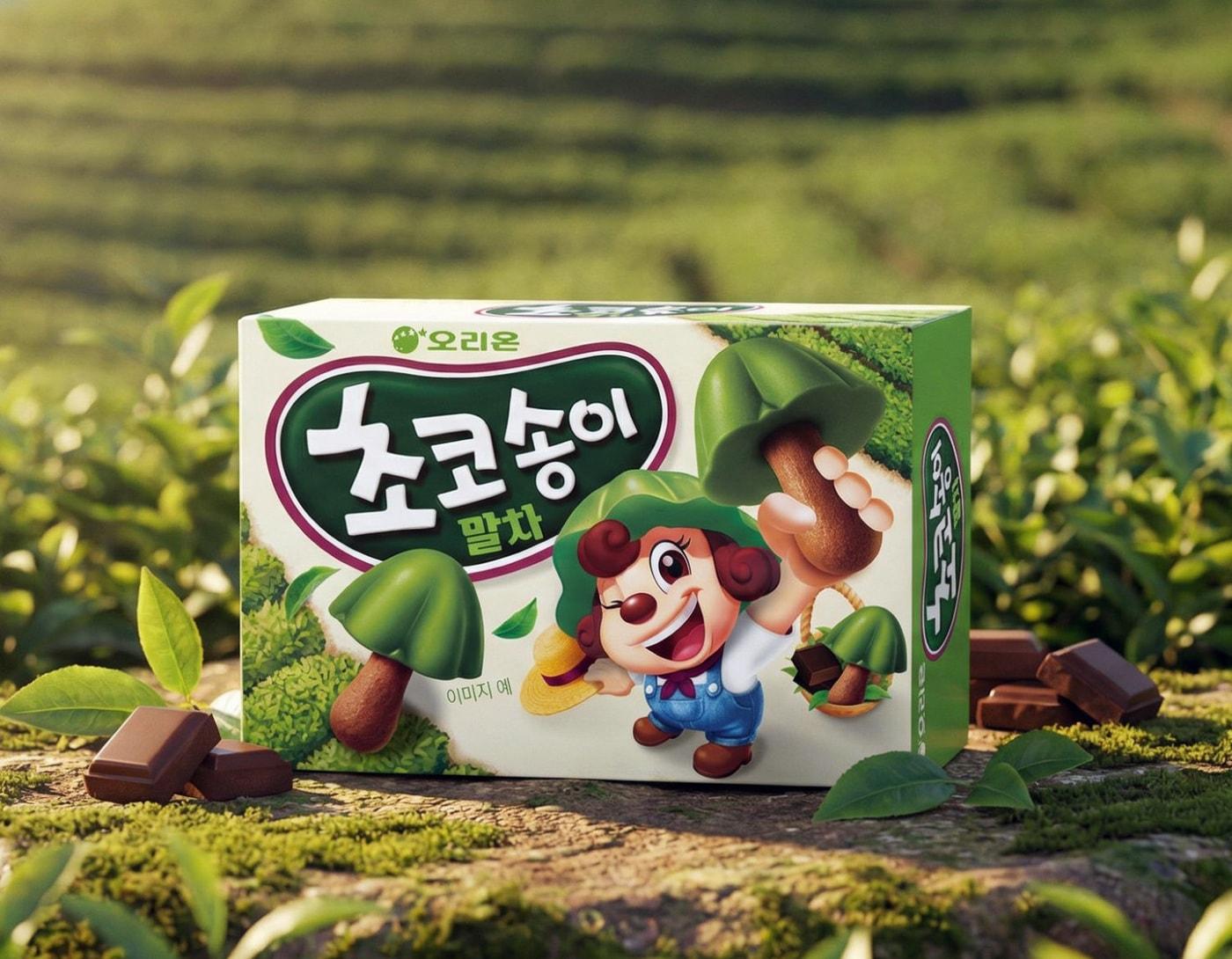 본문 이미지 - 오리온 초코송이 말차 이미지.(오리온 제공)