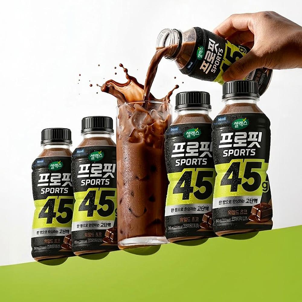 본문 이미지 - 셀렉스 프로핏 SPORTS 와일드 초코 제품 이미지.(매일유업 제공)