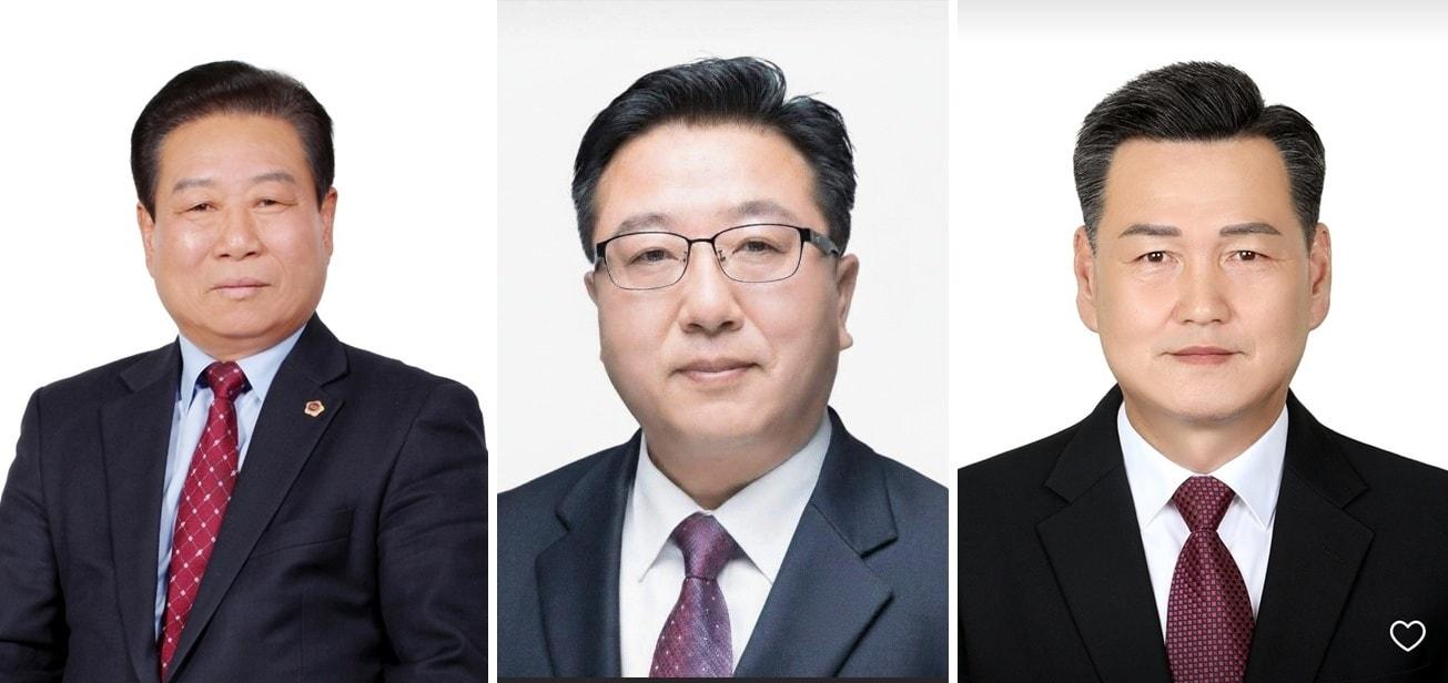 본문 이미지 - 국민의힘 세종시의원 선거 경선에서 승리한 김충식·김학서·양진호 예비후보. / 뉴스1