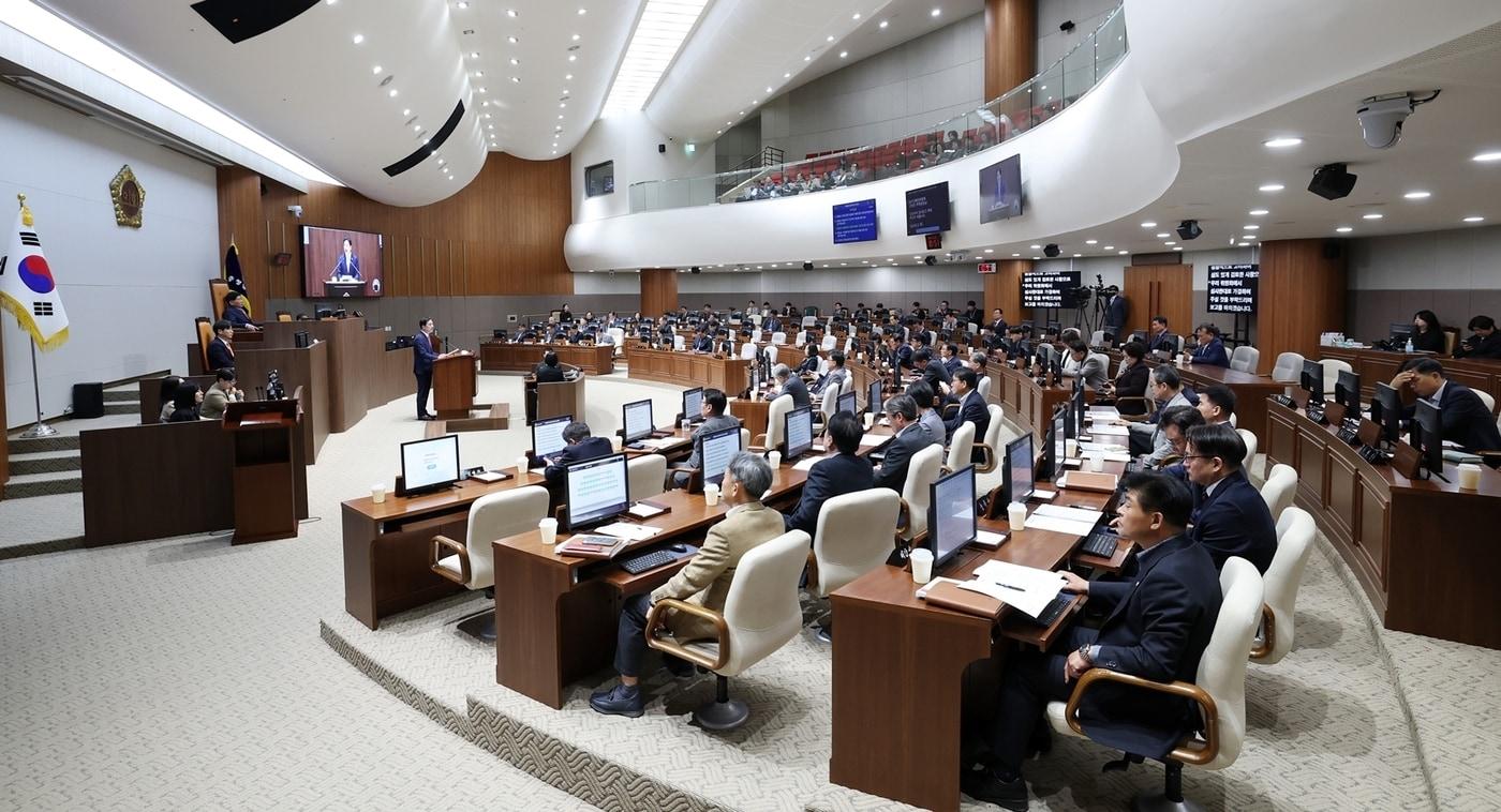 본문 이미지 - 충남도의회 임시회 본회의 진행 모습.(도의회 제공. 재판매 및 DB금지)/뉴스1