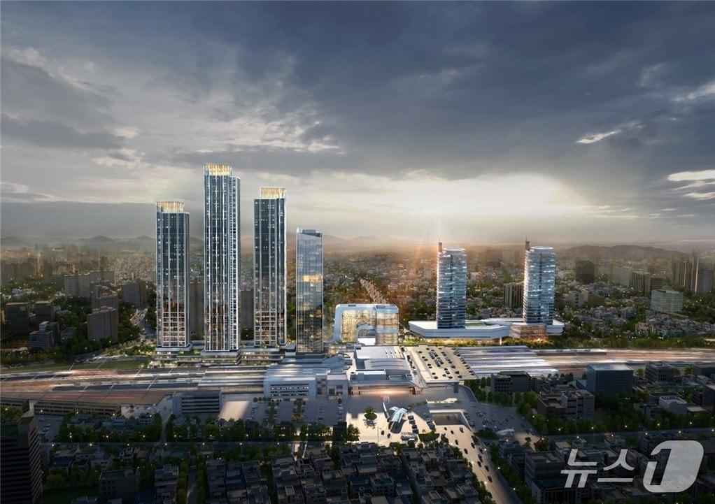 본문 이미지 - 대전역세권 복합 2구역 개발사업 조감도 (대전 동구 제공) / 뉴스1