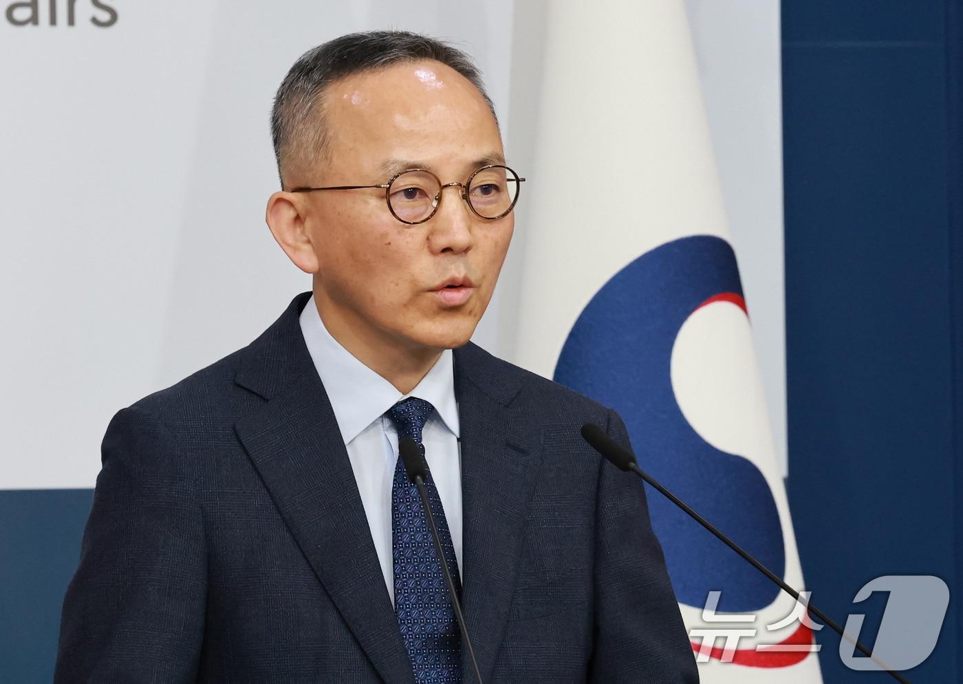 본문 이미지 - 박일 외교부 대변인. 2026.5.10 ⓒ 뉴스1 임세영 기자