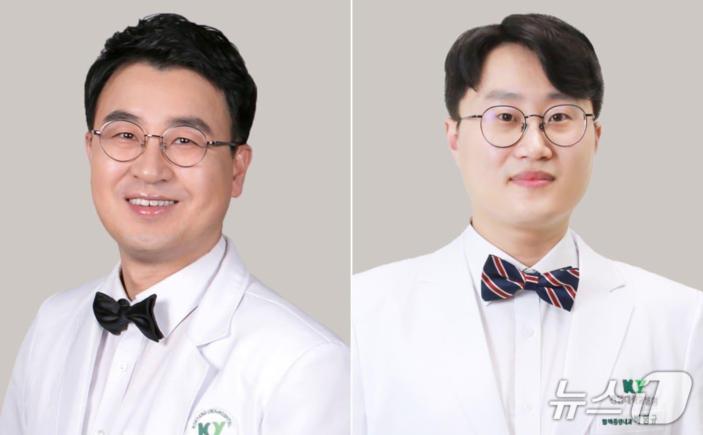 본문 이미지 - 건양대학교 혈액종양내과 최종권(왼쪽)·박영교 교수(건양대병원 제공) /뉴스1