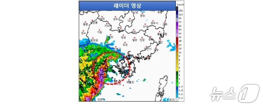 본문 이미지 - 기상 레이더.(기상청 제공. 재판매 및 DB금지)