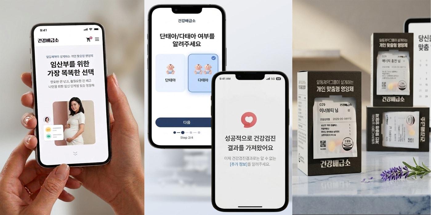 본문 이미지 - 일동제약그룹 새로엠에스 맞춤형 영양제 솔루션 '건강배급소'. (일동제약그룹 제공)