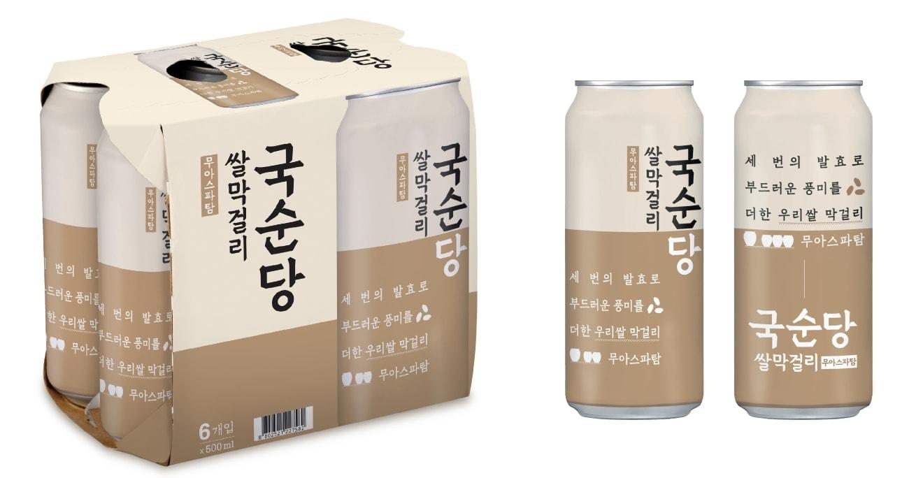 본문 이미지 - '국순당 쌀막걸리 500mL 캔' 이미지.(국순당 제공)