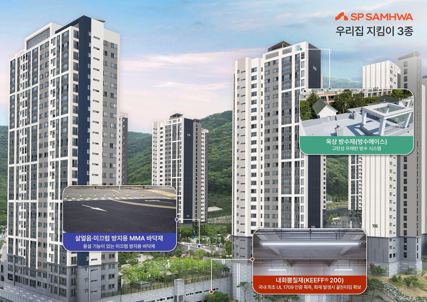 본문 이미지 - SP 삼화 아파트 재도장 시즌 우리집 지킴이 3종 설루션(SP 삼화 제공)