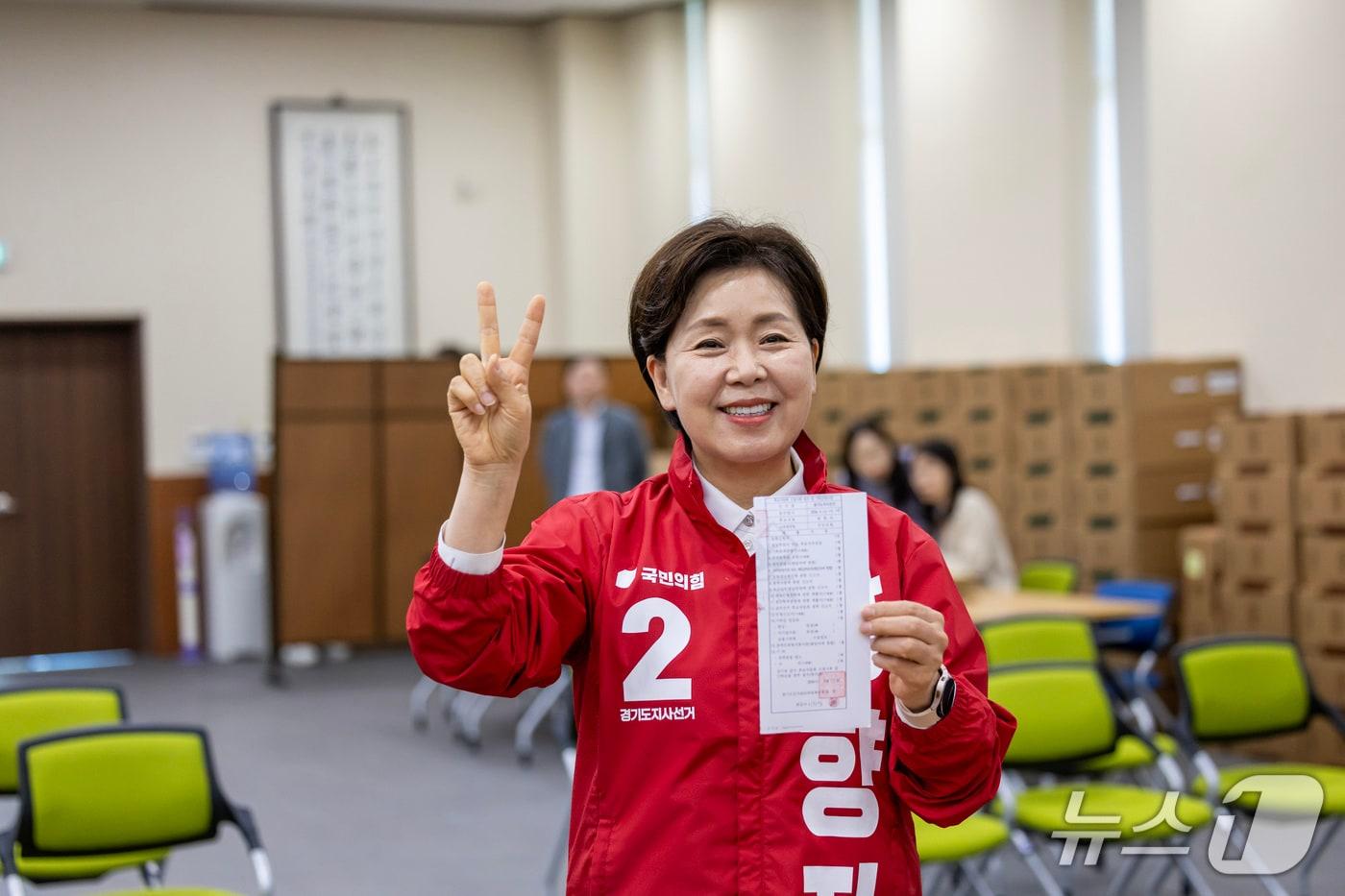 본문 이미지 - 양향자 국민의힘 경기도지사 후보.(양 후보 캠프 제공. 재판매 및 DB금지)