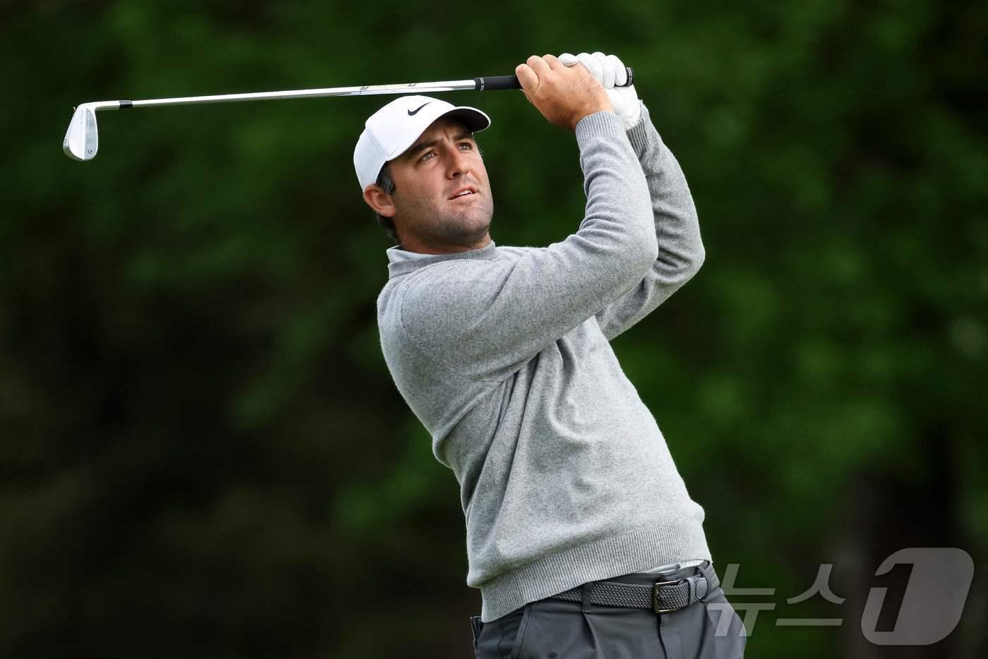 본문 이미지 - PGA 투어의 스코티 셰플러. ⓒ AFP=뉴스1