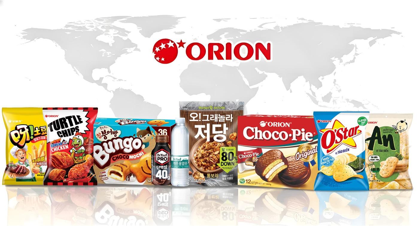 본문 이미지 - 오리온 글로벌 대표 제품 이미지.(오리온 제공)
